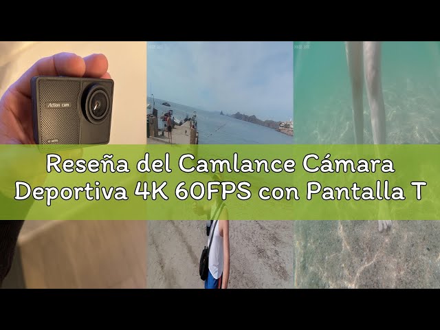 Vídeo relacionado con Cámara Deportiva 4K 60FPS con Pantalla Táctil,8X Zoom Videocámara de Casco WiFi-EIS Antivibración,48MP Subacuática Buceo 40M-Tarjeta 64GB,Control Remoto,2 * 1350mAh Baterías,Varios Accesorios