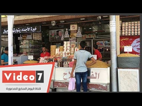 انتعاش سوق بيع الحمص والحلاوة بمولد سيدى أحمد البدوى بطنطا