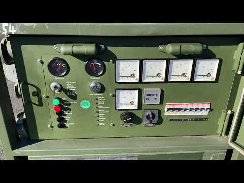 12KW DIESEL PÖL GEKO BUNDESWEHR STROMAGGREGAT STROMERZEUGER 230/400V 15KVA BUND