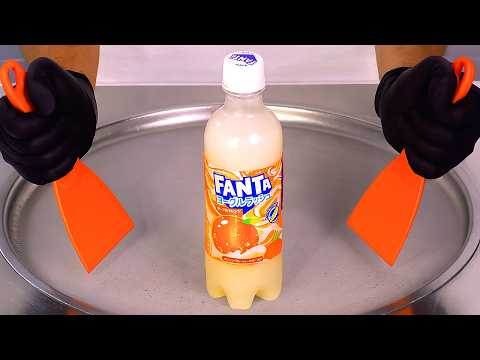 Fanta Orange - Yoghurt Rush: Satisfying Ice Cream Rolls | ASMR