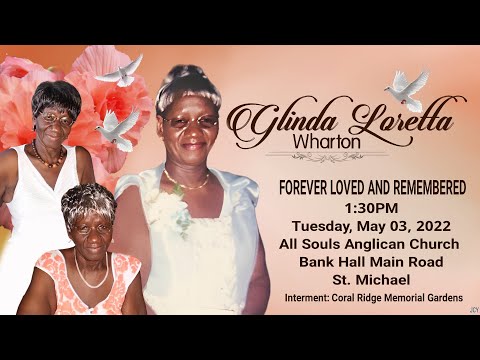 A Service of Thanksgiving for the life of Glinda Wharton.