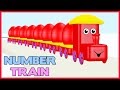 Количество поездов научиться считать 3D Surprise яйца анимация, потешки , песни ...