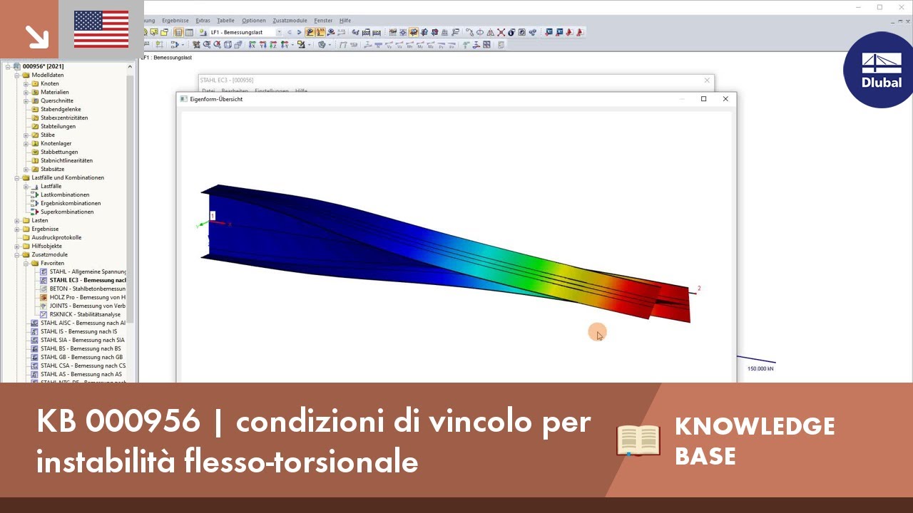 KB 000956 | condizioni di vincolo per instabilità flesso-torsionale