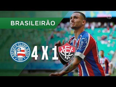 BAHIA 4 X 1 VITÓRIA - GOLS - 22/07 - BRASILEIRÃO 2018