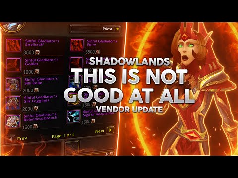 The Truth Behind PvP Gear in Shadowlands - How Bad Is It? Vendor Update