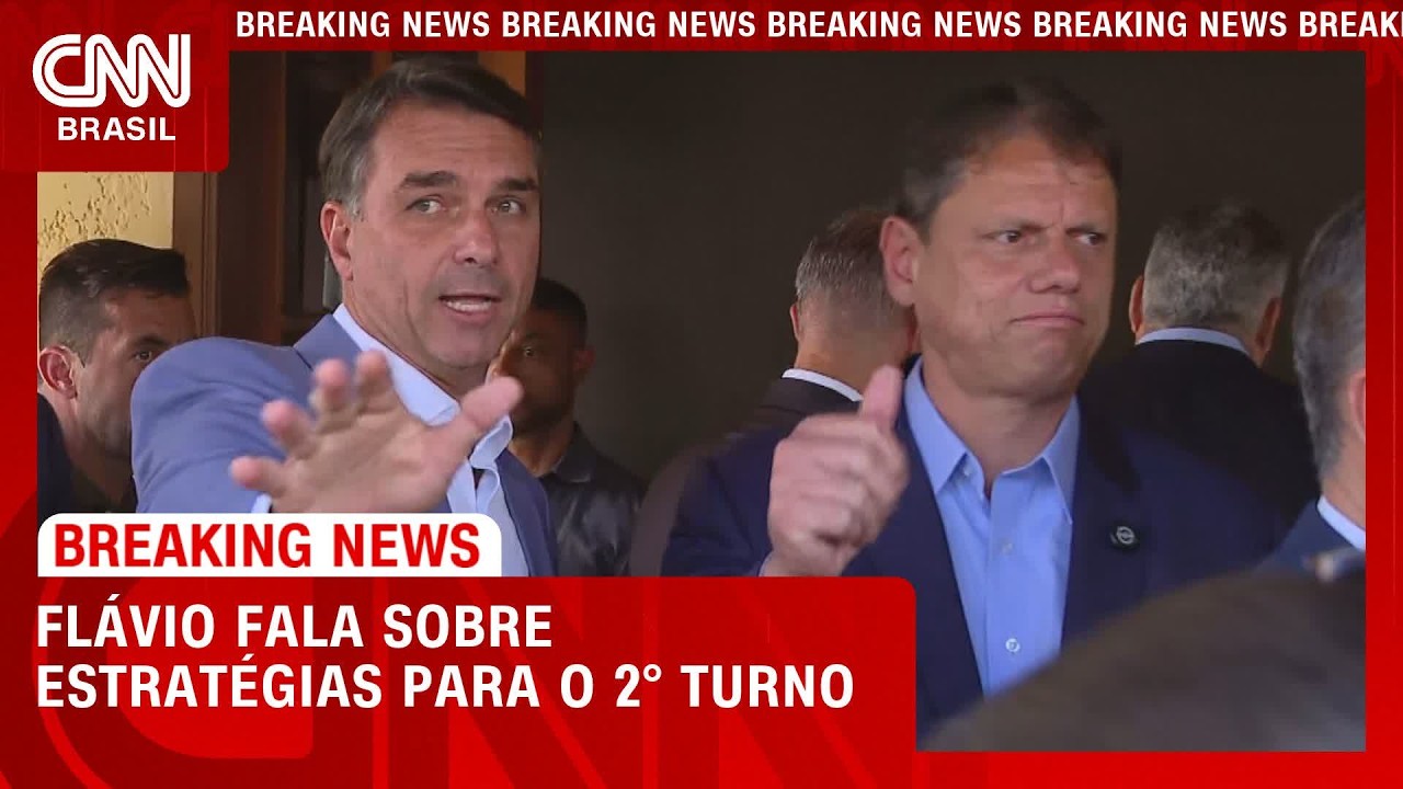 Ao lado de Tarcísio, Flávio explica estratégias para 2° turno das eleições | BASTIDORES CNN