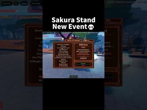 Sakura Stand New Event💀#roblox #halloween  #sakurastand #anime #jjk #update #fyp #tiktok