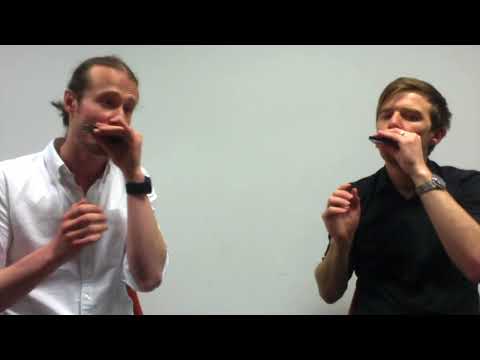 Tomlin Leckie and Liam Ward awesome two harmonica boogie jam