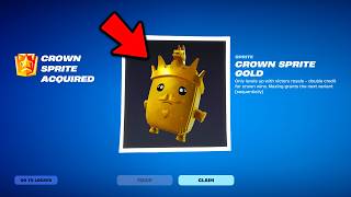 I UNLOCKED The HARDEST SPRITE in Fortnite! (Gold Crown Sprite)