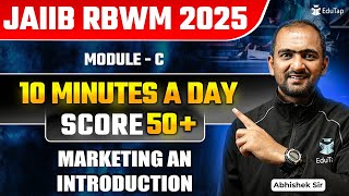 JAIIB Online Classes 2025 | JAIIB RBWM Module C Marketing An Introduction | JAIIB Important Topic