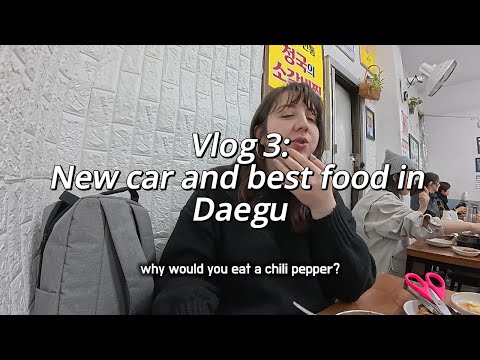 Trying out our first car and the best food in Daegu