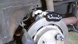 How to install Wilwood mechanical parking brake calipers.