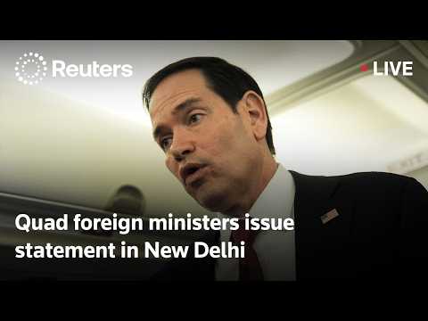 Video Thumbnail: LIVE: Quad foreign ministers issue statement in New Delhi