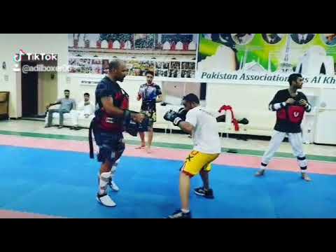 KICK PAD BOXING WITH MY PARTNER