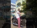 A Girl Riding A Royal Enfield Amazing Moment Of My Vacation