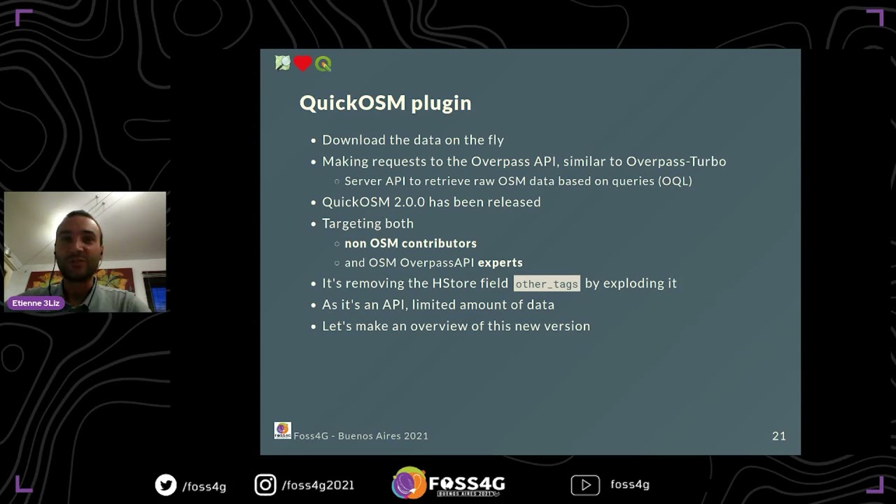 FOSS4G 2021 - How to use OpenStreetMap data in QGIS Desktop