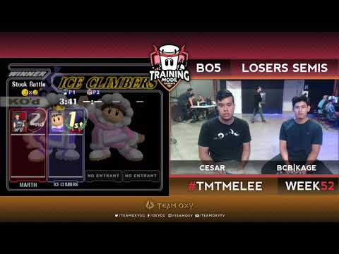 TMT 52 - BCB|Kage (Icies) VS Cesar (Icies) - SSBM Losers Semis - Melee