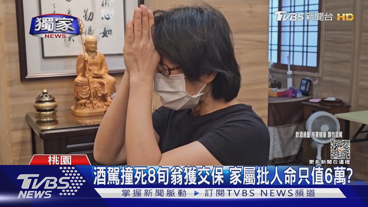 酒駕撞死8旬翁獲交保 家屬批人命只值6萬?