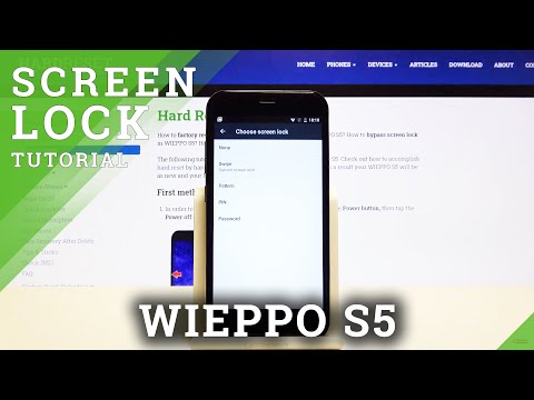 How to Change Lock Screen in WIEPPO S5 – Set Up Password / Pattern