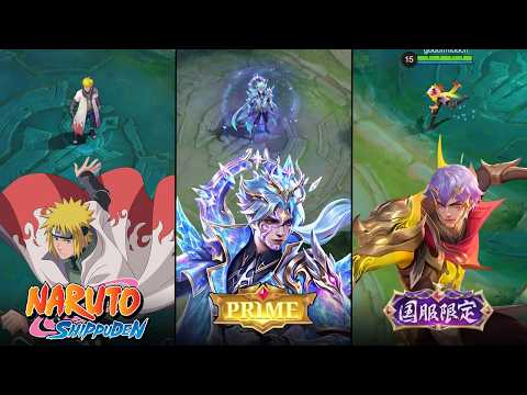 GUSION Upcoming Skins 2026 😱 Minato, Dragon Squad, M8 & Prime FULL Showcase | MLBB