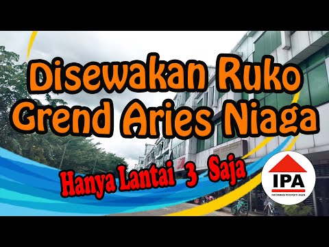 Disewakan Ruko Grand Aries Niaga - Lantai 3