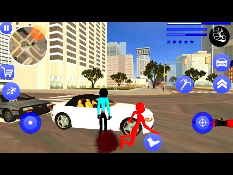 Policeman detective Stickman game #3- spider police officer on Duty-Android gameplay