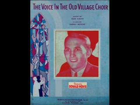 "The Voice In The Old Village Choir" (1932) Donald Novis