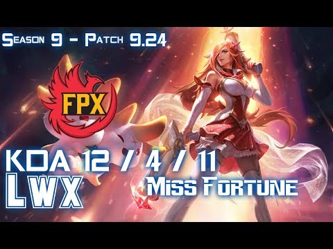 FPX Lwx MISS FORTUNE vs SENNA ADC - Patch 9.24 KR Ranked