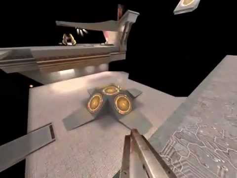 Quake III q3dm17 3x air rocket First Person POV