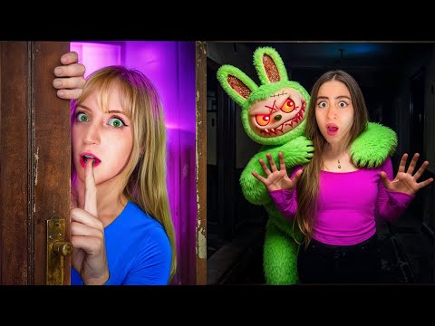 We Built a HAUNTED secret labubu room 