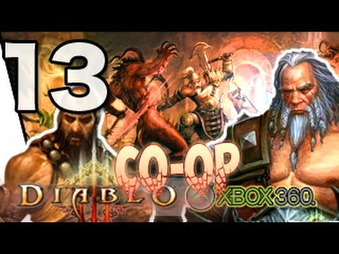 Diablo 3 Xbox 360/PS3 Monk and Barbarian Co-op Gameplay Walkthrough Part 13 - Three Foot Key [HD]