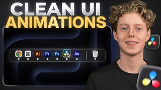 Create Clean Dock UI Animations in Davinci Resolve(Step-by-Step)
