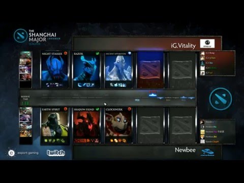 Newbee vs iG.V - Game 1 - Shanghai Major Qualifiers LB Final