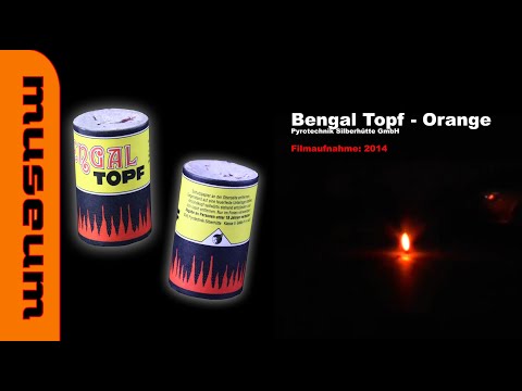 Silberhütte - Bengaltopf Orange    Made in Germany  1991/92