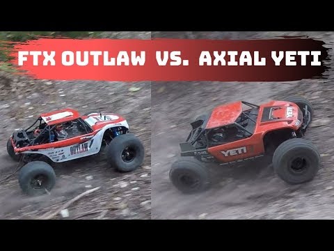 Axial Yeti vs FTX Outlaw.  Battle of the RC Rock Racers!