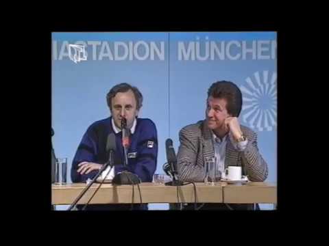 1990 FC Bayern München - Fortuna Düsseldorf 0:0 | PK Jupp Heynckes und Aleks Ristic