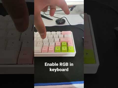 turn on RGB lights in keyboard. 🚥