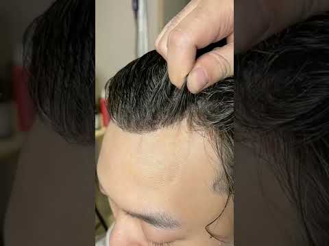 Thin Skin Base Toupee With Glue | European Human Hair Toupee For Men | Hi Toupee Hair System