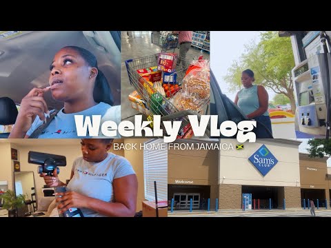 WEEKLY VLOG: WE ARE BACK HOME FROM JAMAICA🇯🇲 | GROCERY SHOPPING | CAR WASH | FEELING DEMOTIVATED 🥺