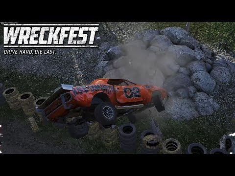 Wreckfest -34- Tough Run At Pinehills Raceway With MisB!