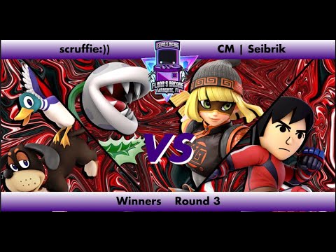 Flynn's Arcade 047 WR3 - scruffie (Pirahna Plant Duck Hunt)Vs CM | Seibrik (Min Min Mii Brawler)SSBU