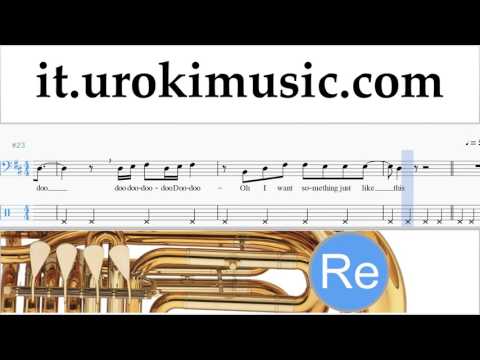 Corso di Tuba The Chainsmokers & Coldplay - Something Just Like This Tablature Tab Parte#2 um-i276