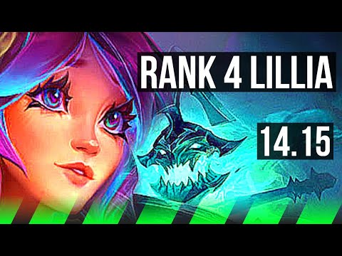 LILLIA vs HECARIM (JGL) | Rank 4 Lillia, 68% winrate, 13/2/10, Dominating | TR Challenger | 14.15