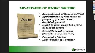 preview picture of video 'What is a Wasiat? or Islamic Will?'