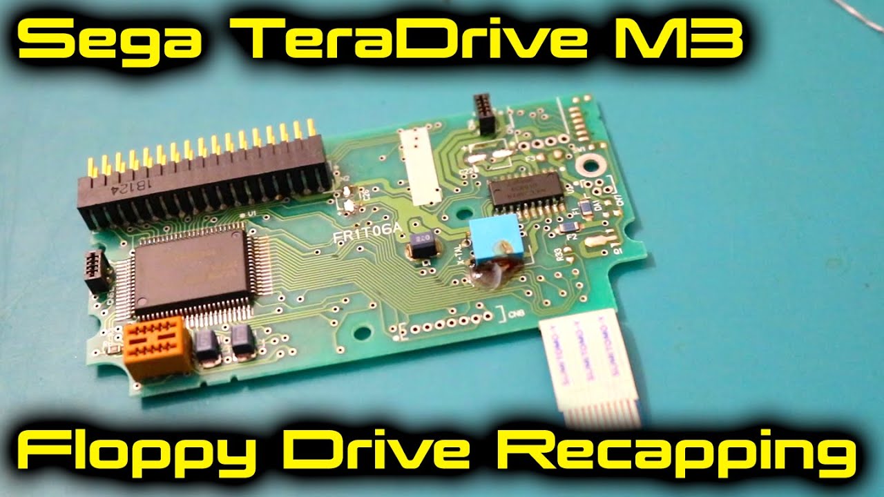 Recapping the Sega TeraDrive Model 3 Floppy Drive
