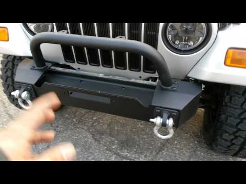 Rough Country TJ Wrangler Stubby Bumper and Light Bar, Look and Review!
