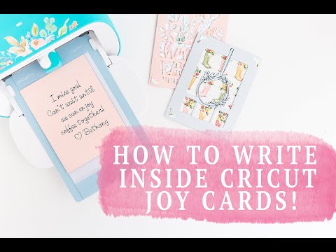 Cricut Joy Cards : How To Write Text Inside The Card!