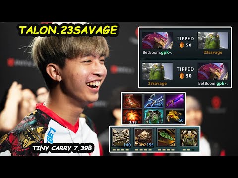 Talon.23savage 7.39 Tiny 16K MMR Carry in DreamLeague 26 = PEAK PERFORMANCE! 🧠💪