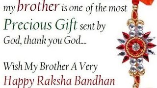 RAKSHA BANDHAN ENGLISH WISHES THOUGHTS 2020 || 2020 HAPPY  RAKHSHA BANDHAN ENGLISH QUOTES ||