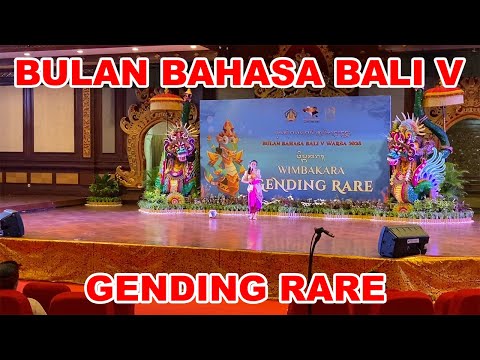 BULAN BAHASA BALI V, GENDING RARE
